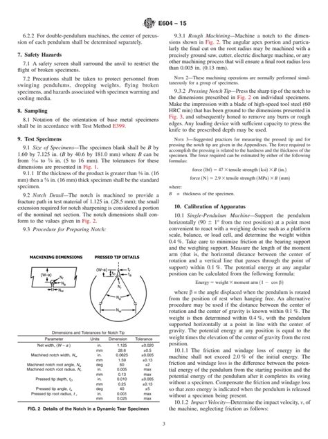 dynamic tear testing methods